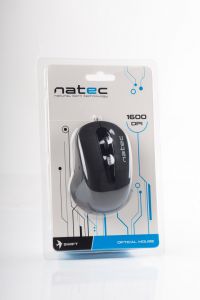 MYSZ NATEC SWIFT OPTYCZNA BLACK PRZEWODOWA