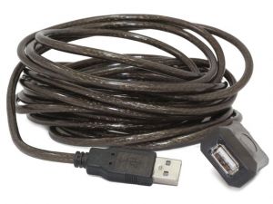 PRZEDŁUŻACZ USB AM-AF 2.0 10M AKTYWNY BLACK GEMBIRD UAE-01-10M
